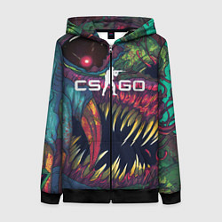 Женская толстовка на молнии CS GO Hyper Beast