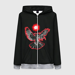 Толстовка на молнии женская Pyrokinesis, цвет: 3D-меланж