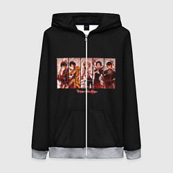 Толстовка на молнии женская Великий из бродячих псов, цвет: 3D-меланж