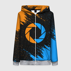 Толстовка на молнии женская PORTAL, цвет: 3D-меланж