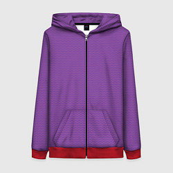 Женская толстовка на молнии Фиолетовая волна