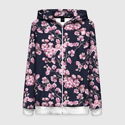 Женская толстовка на молнии Сакура