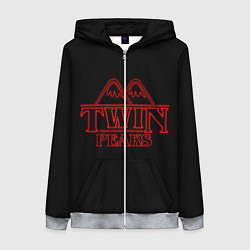 Толстовка на молнии женская Twin Peaks, цвет: 3D-меланж