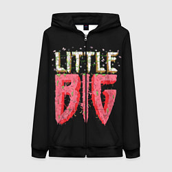 Толстовка на молнии женская Little Big, цвет: 3D-черный