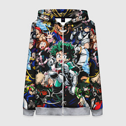 Женская толстовка на молнии Моя геройская академия