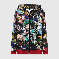 Женская толстовка на молнии Моя геройская академия