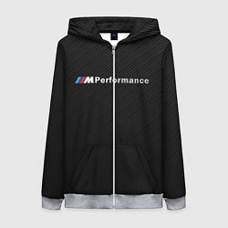 Толстовка на молнии женская BMW M PERFORMANCE, цвет: 3D-меланж