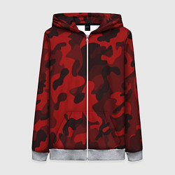 Женская толстовка на молнии RED MILITARY