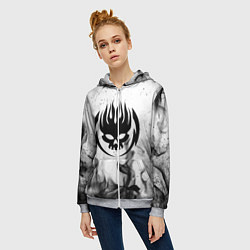 Толстовка на молнии женская THE OFFSPRING, цвет: 3D-меланж — фото 2