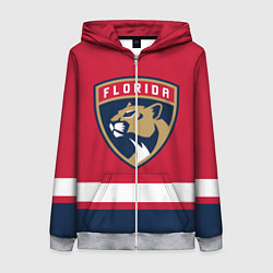 Толстовка на молнии женская Флорида Пантерз, цвет: 3D-меланж