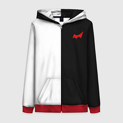 Толстовка на молнии женская Monokuma, цвет: 3D-красный