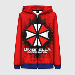 Женская толстовка на молнии Umbrella Corporation