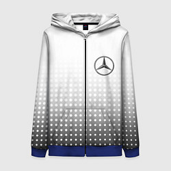Толстовка на молнии женская Mercedes-Benz, цвет: 3D-синий