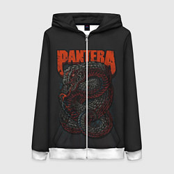 Толстовка на молнии женская PANTERA, цвет: 3D-белый