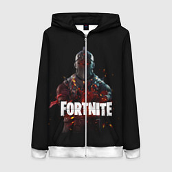 Женская толстовка на молнии Fortnite Black Knight