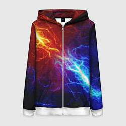 Женская толстовка на молнии ОГОНЬ ГЛИТЧ