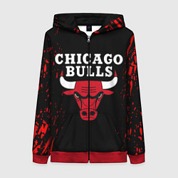 Женская толстовка на молнии CHICAGO BULLS