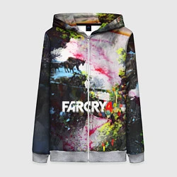 Толстовка на молнии женская FARCRY4, цвет: 3D-меланж