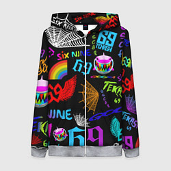 Женская толстовка на молнии 6IX9INE