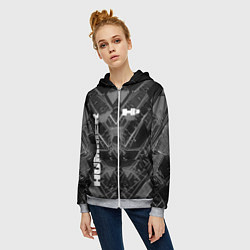 Толстовка на молнии женская HUMMER, цвет: 3D-меланж — фото 2