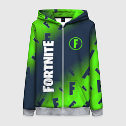 Толстовка на молнии женская FORTNITE ФОРТНАЙТ, цвет: 3D-меланж