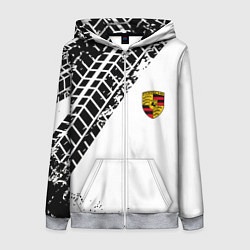 Толстовка на молнии женская PORSCHE, цвет: 3D-меланж