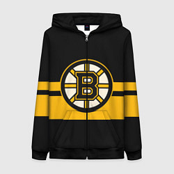 Толстовка на молнии женская BOSTON BRUINS NHL, цвет: 3D-черный