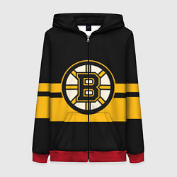 Толстовка на молнии женская BOSTON BRUINS NHL, цвет: 3D-красный