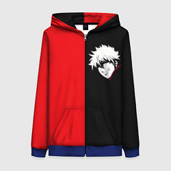 Толстовка на молнии женская ГИНТАМА, цвет: 3D-синий