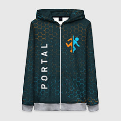 Толстовка на молнии женская PORTAL ПОРТАЛ, цвет: 3D-меланж