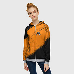 Толстовка на молнии женская КОРОЛЬ И ШУТ, цвет: 3D-меланж — фото 2