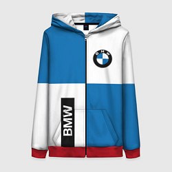 Толстовка на молнии женская BMW, цвет: 3D-красный
