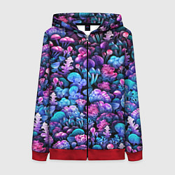 Женская толстовка на молнии Волшебные грибы