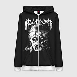Толстовка на молнии женская Hellraiser, цвет: 3D-белый