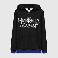 Толстовка на молнии женская Umbrella academy, цвет: 3D-синий