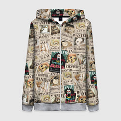 Женская толстовка на молнии Ван пис