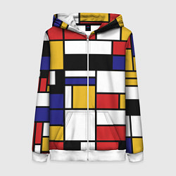 Женская толстовка на молнии Color blocking