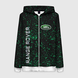 Толстовка на молнии женская LAND ROVER, цвет: 3D-белый
