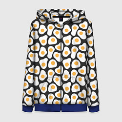 Женская толстовка на молнии Яичница