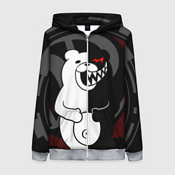 Женская толстовка на молнии MONOKUMA МОНОКУМА DANGANRO