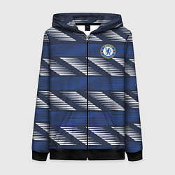 Толстовка на молнии женская FC Chelsea Breathe Training Top 202122, цвет: 3D-черный