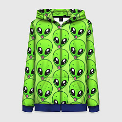 Женская толстовка на молнии Инопланетяне
