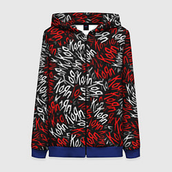 Женская толстовка на молнии KoЯn KoЯn KoЯn