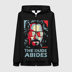 Женская толстовка на молнии The Dude Abides Лебовски