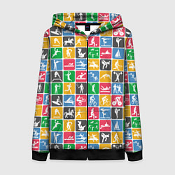 Женская толстовка на молнии СПОРТ