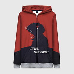 Толстовка на молнии женская Cowboy Bebop - Spike, цвет: 3D-меланж