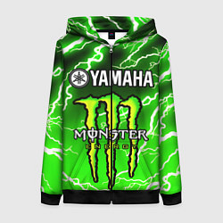 Толстовка на молнии женская YAMAHA X MONSTER SPORT, цвет: 3D-черный