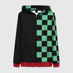 Женская толстовка на молнии КОСТЮМ TANJIRO KAMADO ТАНДЖИРО