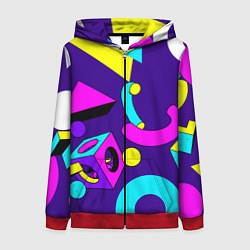 Женская толстовка на молнии Геометрические фигуры