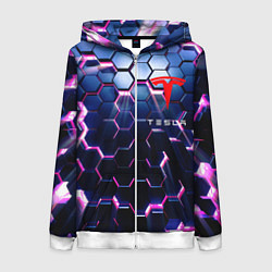 Женская толстовка на молнии TESLA СОТЫ